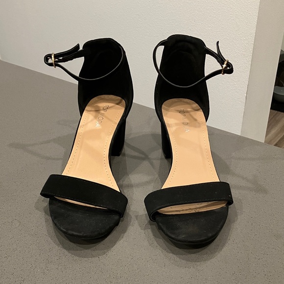 TOP Moda Shoes - TOP Moda Black Ankle Strap Heels